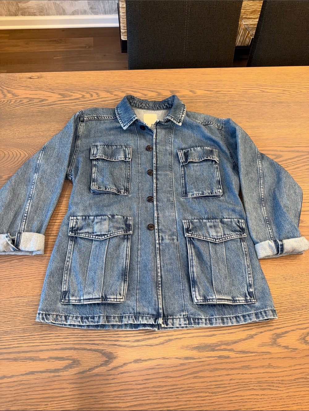 Women’s Denim Utility Jacket - Blue